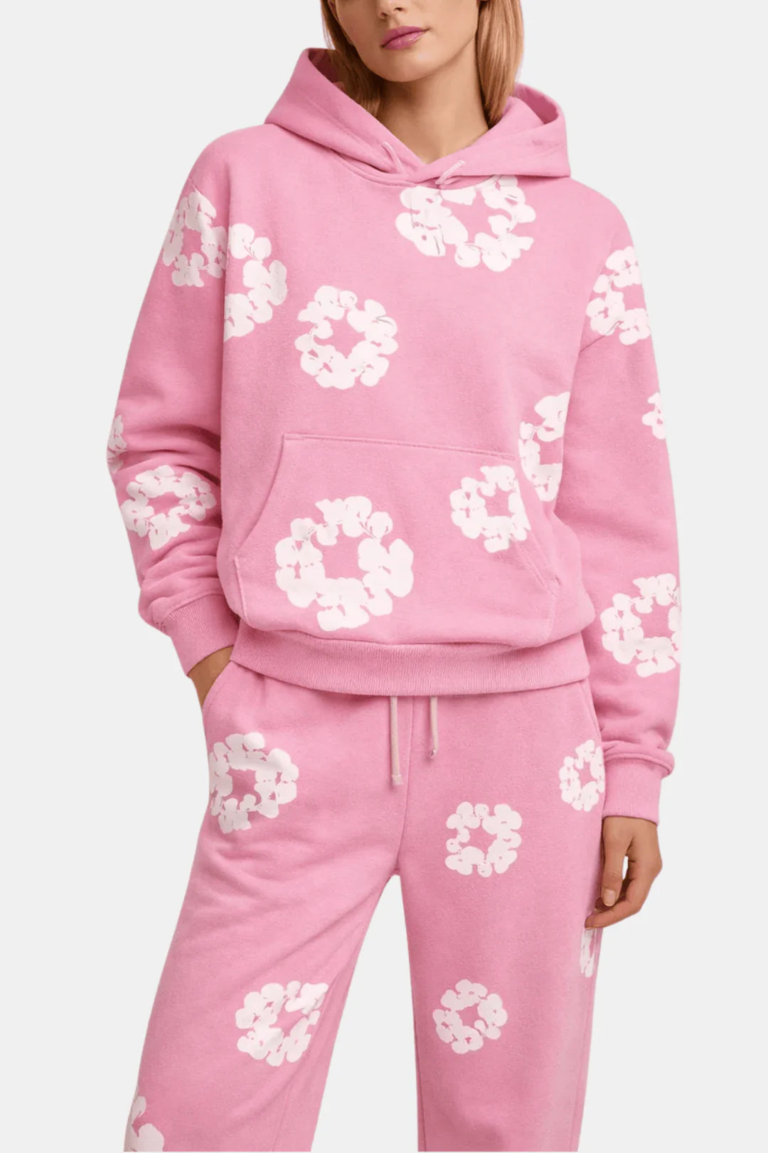 Reeva - Floral Relaxed Winter Flower Tears Tracksuit