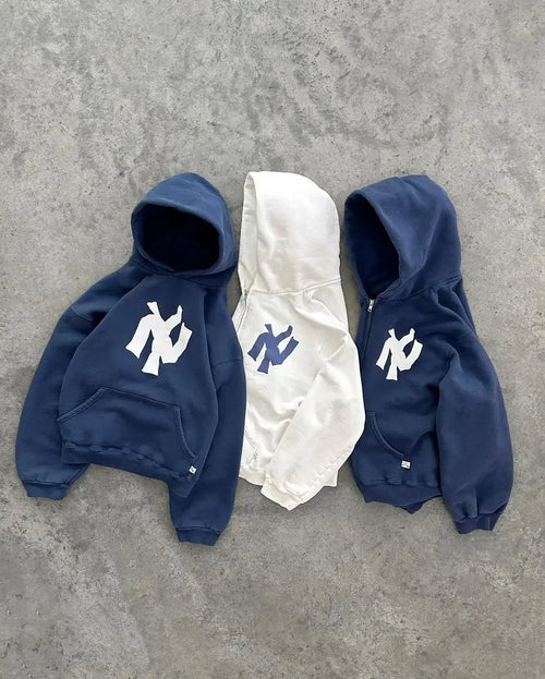 Raxion | Oversized Hoodiejas – Losse Pasvorm, Lange Mouwen, Streetwear-Stijl