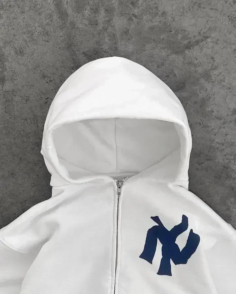 Raxion | Oversized Hoodiejas – Losse Pasvorm, Lange Mouwen, Streetwear-Stijl