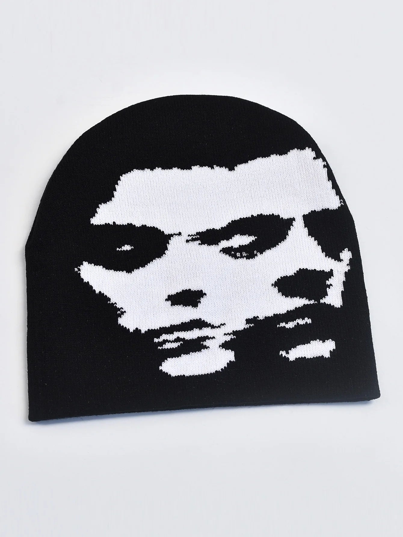 Knitting Hat for Men Women Fashion Pullover Cap Y2K Goth Warm Beanie Hats