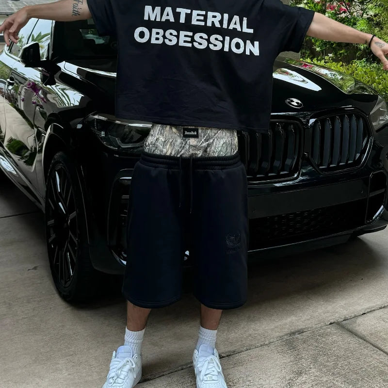 Y2K Retro Shorts Camouflage Pattern Double Waist Embroidered Streetwear Men Women Harajuku Hip Hop Casual Boxer Sports Shorts
