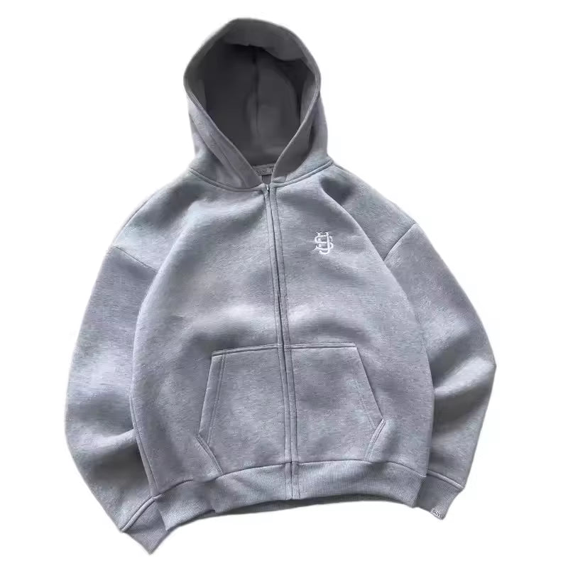Streetwear Hoodie Sets Mens Y2K Straight Sweatpants Fashion Embroidery Logo Suits Casual High Street Couple Training Suit