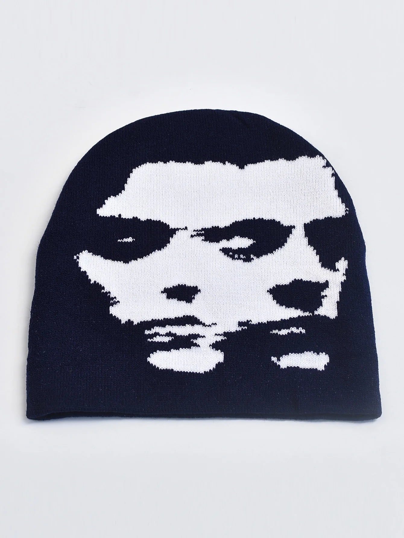 Knitting Hat for Men Women Fashion Pullover Cap Y2K Goth Warm Beanie Hats
