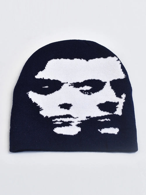 Knitting Hat for Men Women Fashion Pullover Cap Y2K Goth Warm Beanie Hats